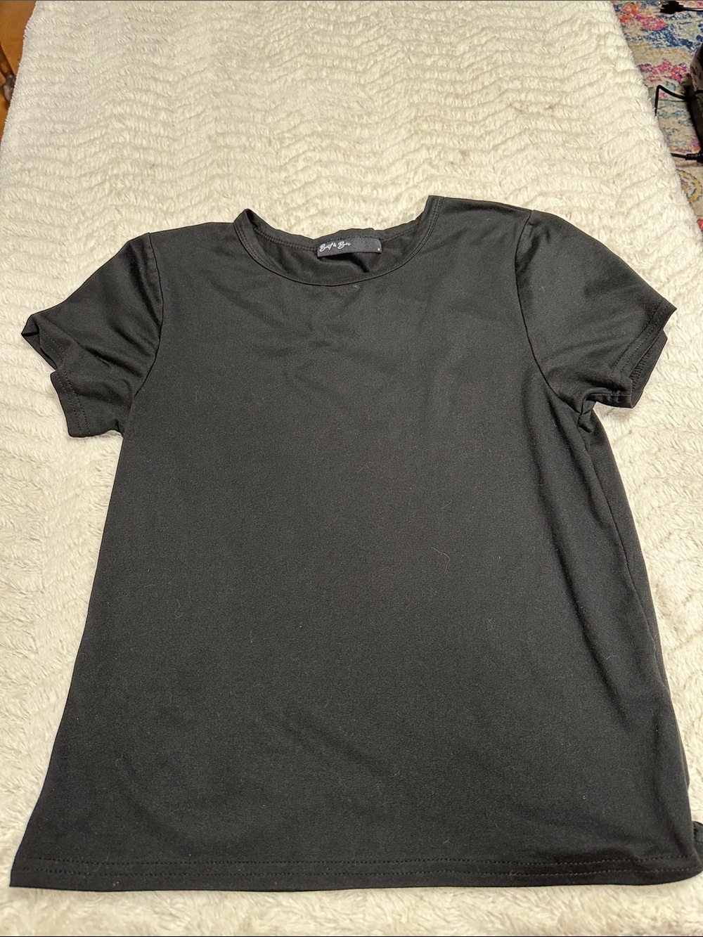 Brit & Bri Super Soft Black Short Sleeve  T-Shirt Size M